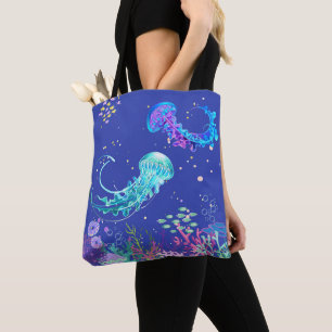 Bolsa Tote Águas-vivas Incríveis Subaquáticas