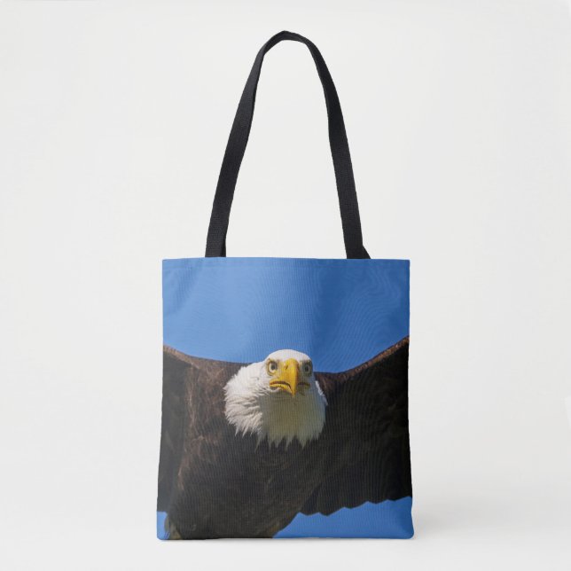 Bolsa Tote Águia Americana passa perto voando (Frente)