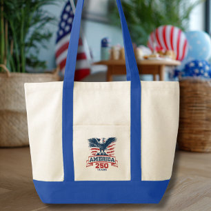 Bolsa Tote Águia Americana Patriótica 250º Aniversário divers
