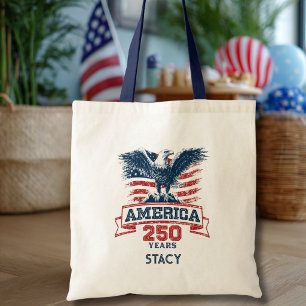 Bolsa Tote Águia Americana Patriótica 250º Aniversário divert