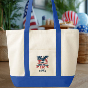 Bolsa Tote Águia Americana Patriótica Edição Comemorativa dos