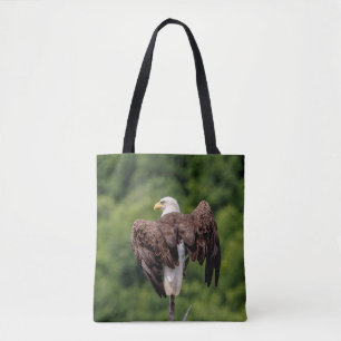Bolsa Tote Águia careca em um galho