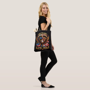 Bolsa Tote Águia Patriótica 250 Anos de Fé e Liberdade