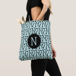 Bolsa Tote Agulhas de tricô Artesanatos iniciais