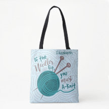 Agulhas engraçadas de tricô Yarn| Adicionar Nome