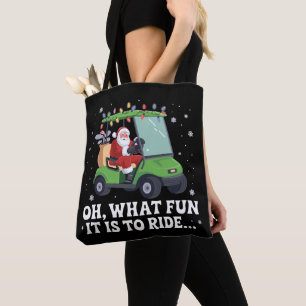Bolsa Tote Ah, Que Diversão É Andar De Santa Golf Natal 