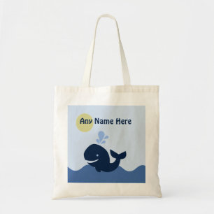 Bolsa Tote Ahoy Mate/Whale/Sailboat Tote Bag Personalizado