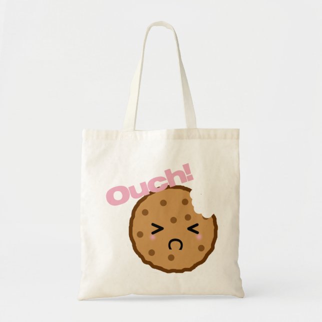 Bolsa Tote "Ai!" diz o Kawaii Cookie (Frente)