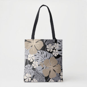 Bolsa Tote Ailani Havaiano Hibisco Tropical-Reversível Praia