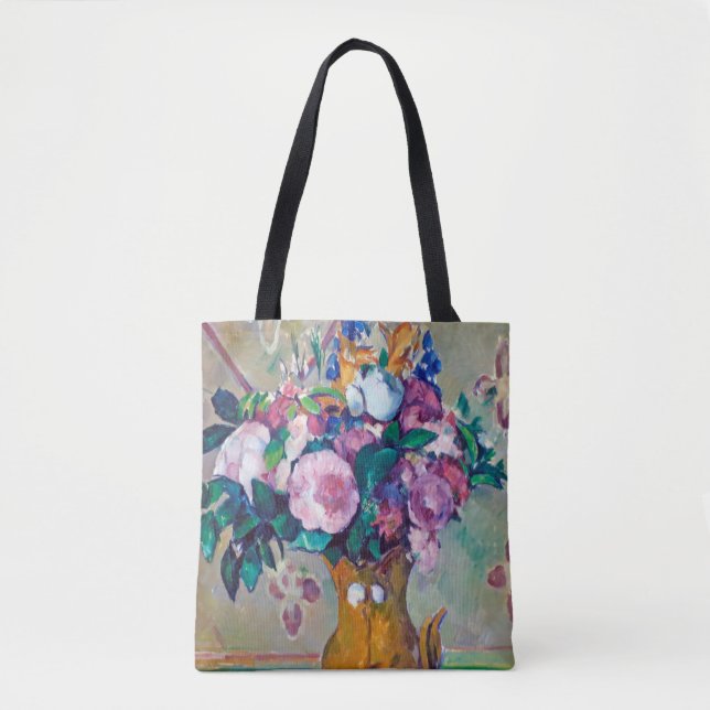 Bolsa Tote Ainda com Flores, Paul Cezanne (Frente)