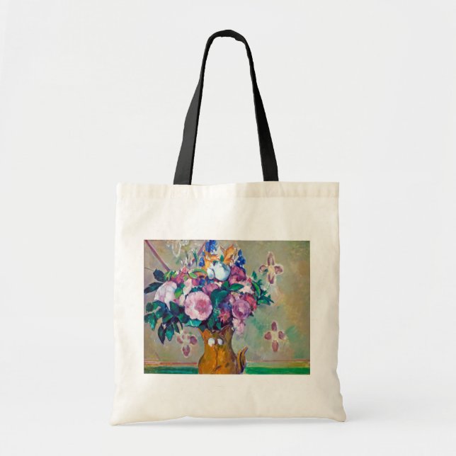 Bolsa Tote Ainda com Flores, Paul Cezanne (Frente)