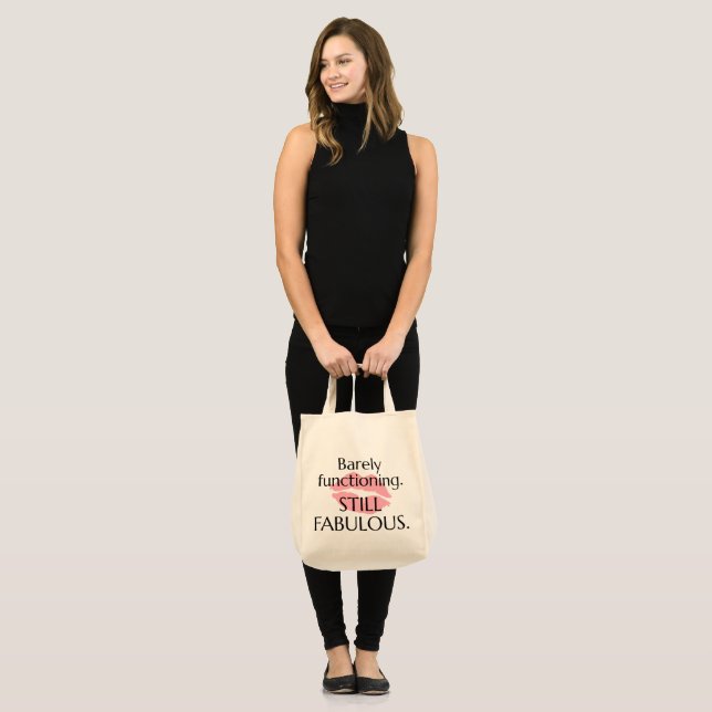 Bolsa Tote Ainda Funciona Mal, Mas Ainda Fabulosa Citação Sas (Frente (modelo))