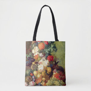 Bolsa Tote Ainda vida com flores e fruta