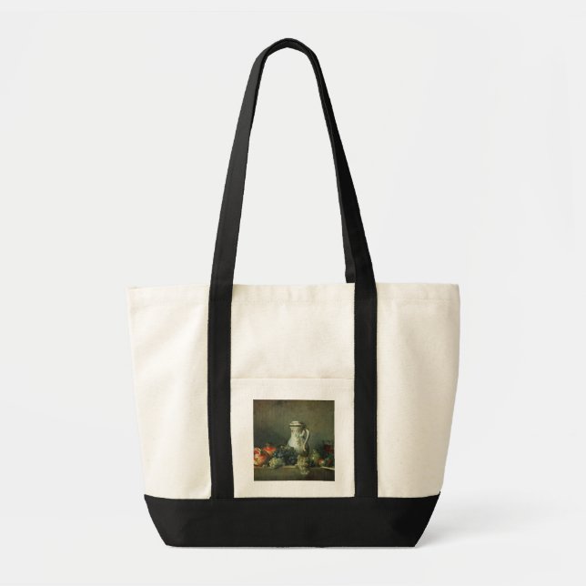 Bolsa Tote Ainda vida com uvas e romã, 1763 (óleo (Frente)