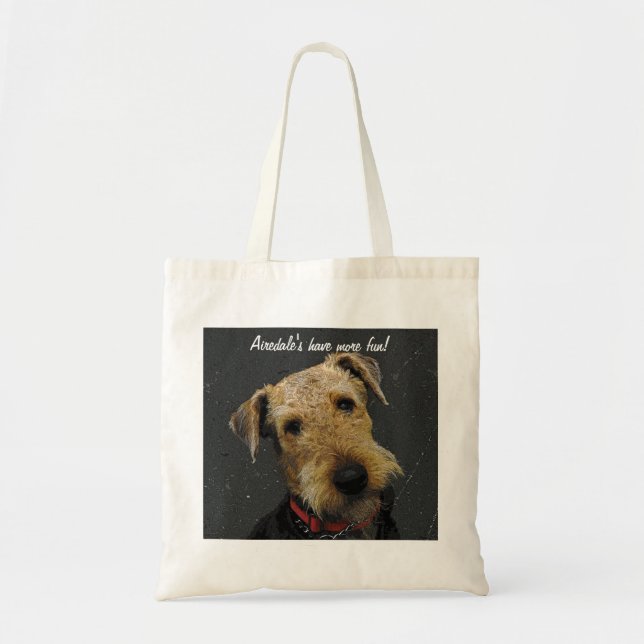 Bolsa Tote Airedale Terrier (Frente)