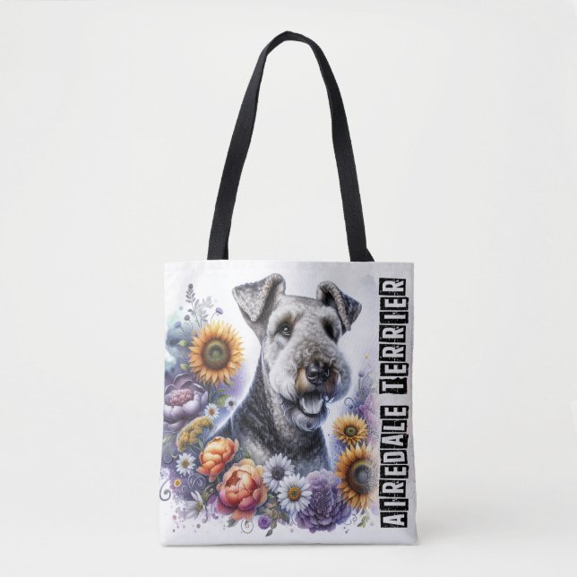 Bolsa Tote Airedale Terrier (Frente)