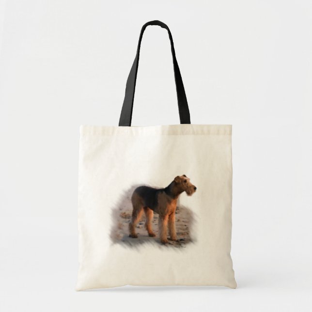 Bolsa Tote Airedale Terrier Art Gifts (Frente)