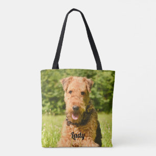 Bolsa Tote Airedale Terrier Puppy Dog