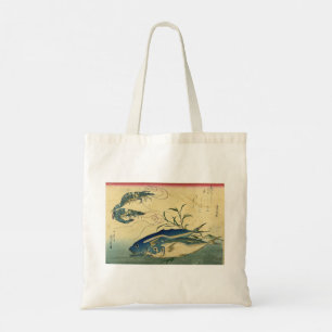 Bolsa Tote Aji & Ebi - Peixe Japonês Colorido de Hiroshige