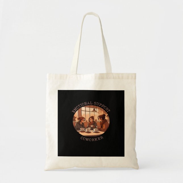 Bolsa Tote Ajuda Emocional - Coworker Motivation Office Compa (Frente)