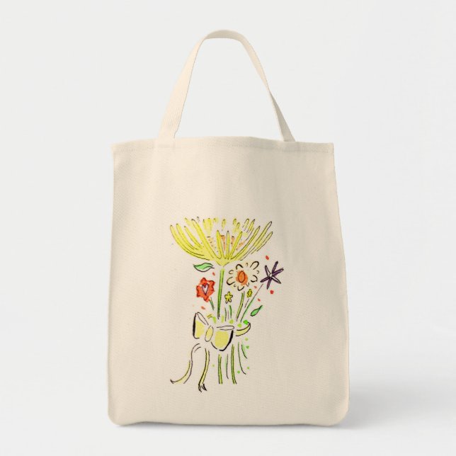 Bolsa Tote Ajudante da flor (Frente)