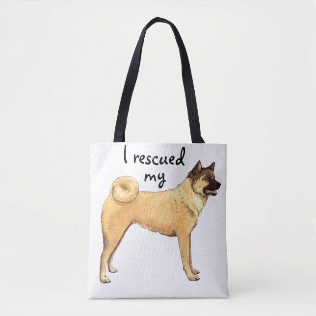 Bolsa Tote Akita Rescue (Frente)