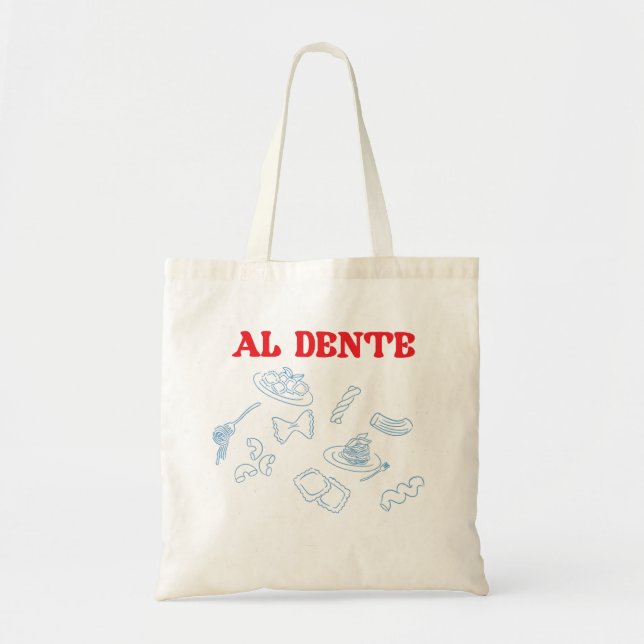 Bolsa Tote Al Dente Red&Blue (Frente)