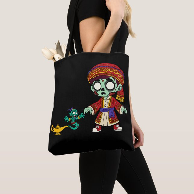 Bolsa Tote Aladim Zumbi & Gênio Zumbi (Close Up)