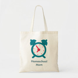 Bolsa Tote Alarm Clock Home School Mãe