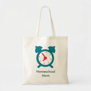 Bolsa Tote Alarm Clock Home School Mãe