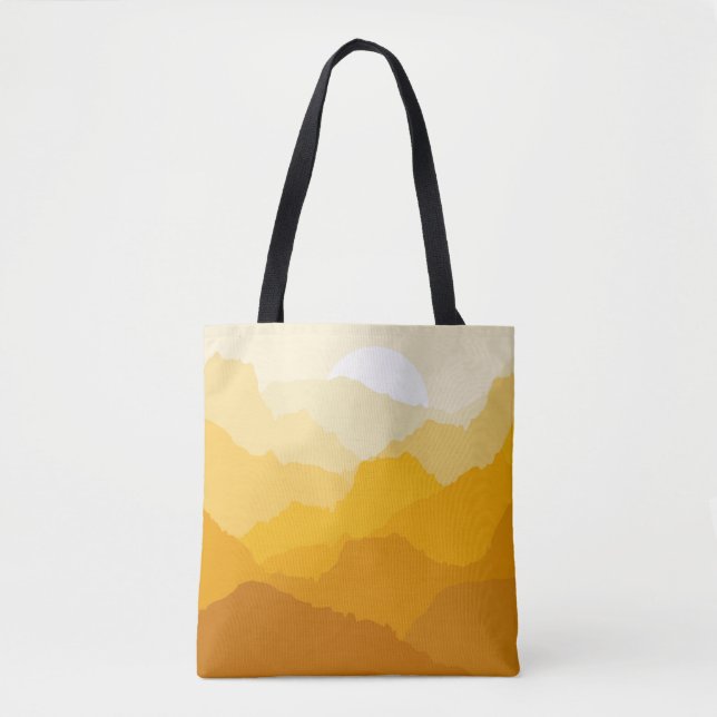 Bolsa Tote Alarme amarelo e laranja (Frente)