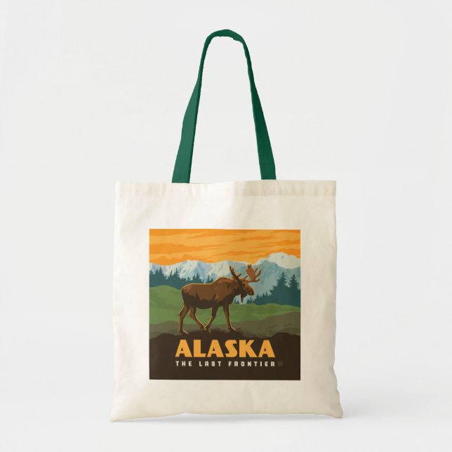 Bolsa Tote Alasca | Moose Fronteira (Frente)