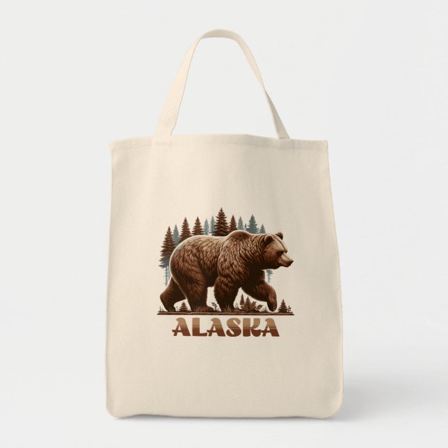 Bolsa Tote Alaska Grizzly Bear (Frente)
