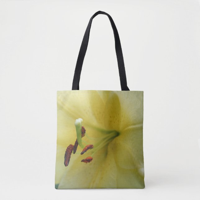 Bolsa Tote Alavanca amarela Flower Fecha (Frente)