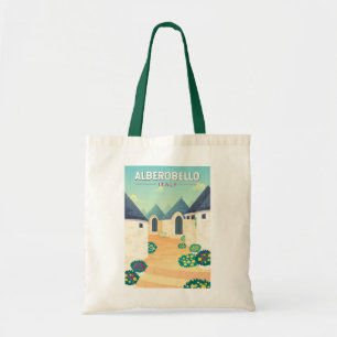 Bolsa Tote Alberobello Itália Viagem Art Vintage