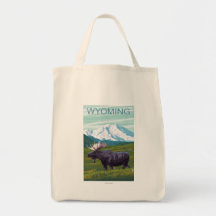Bolsa Tote Alces com MountainWyoming