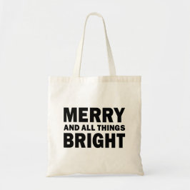 Bolsa Tote Alegre e Tudo Brilhante | Saco de Compras de Féria