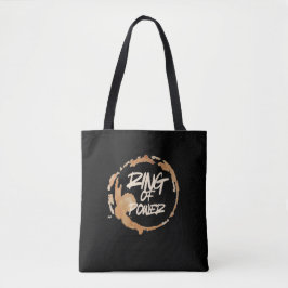 Bolsa Tote Alegre Mancha de Café para Amantes de Café Citação