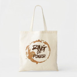 Bolsa Tote Alegre Mancha de Café para Amantes de Café Citação