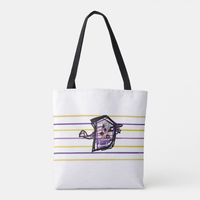 Bolsa Tote Alegria de verão da raia manta (Verso)