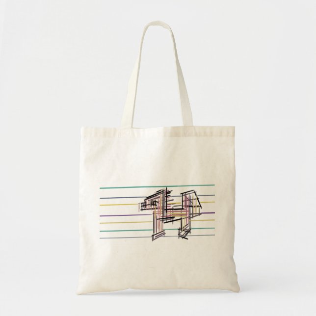 Bolsa Tote Alegria de verão de lobo  (Frente)