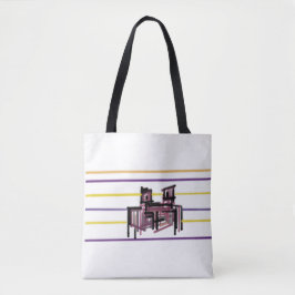 Bolsa Tote Alegria de verão do caranguejo