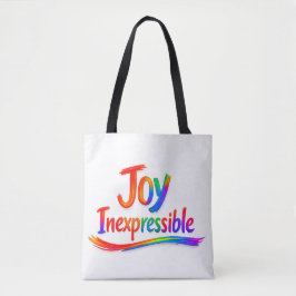 Bolsa Tote ALEGRIA INEXPRESSÍVEL - 1 Pedro 1:8
