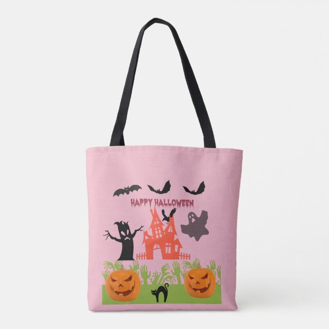 Bolsa Tote Alegria Macabra de Feriado (Verso)
