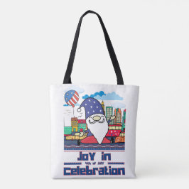 Bolsa Tote Alegria na Celebração do Dia 4 de Julho