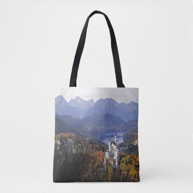 Bolsa Tote Alemanha, Baviera, Castelo de Neuschwanstein. (Frente)