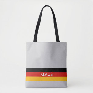 Bolsa Tote ALEMÃO FLAG COLORS + suas ideias