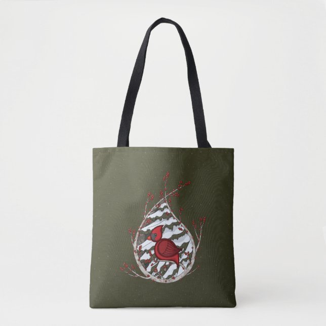 Bolsa Tote Alexandre, o Cardeal All-Over-Impressão (Frente)