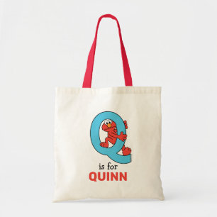 Bolsa Tote Alfabeto do Elmo Q Azul
