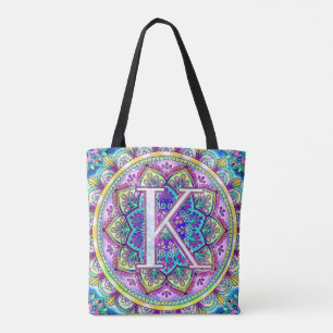 Bolsa Tote Alfabeto K mandala